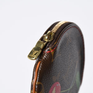 LOUIS VUITTON ルイヴィトン ポルトモネ ロン コインケース M95043 モノグラムチェリー 村上隆 ゴールド金具 美品 中古4b013011