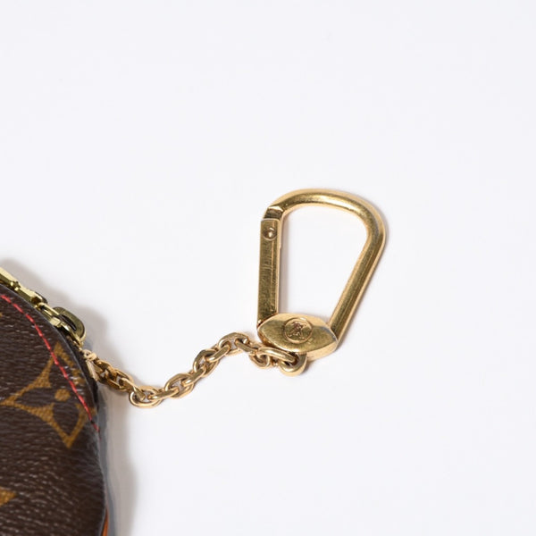 LOUIS VUITTON ルイヴィトン ポルトモネ ロン コインケース M95043 モノグラムチェリー 村上隆 ゴールド金具 美品 中古4b013011
