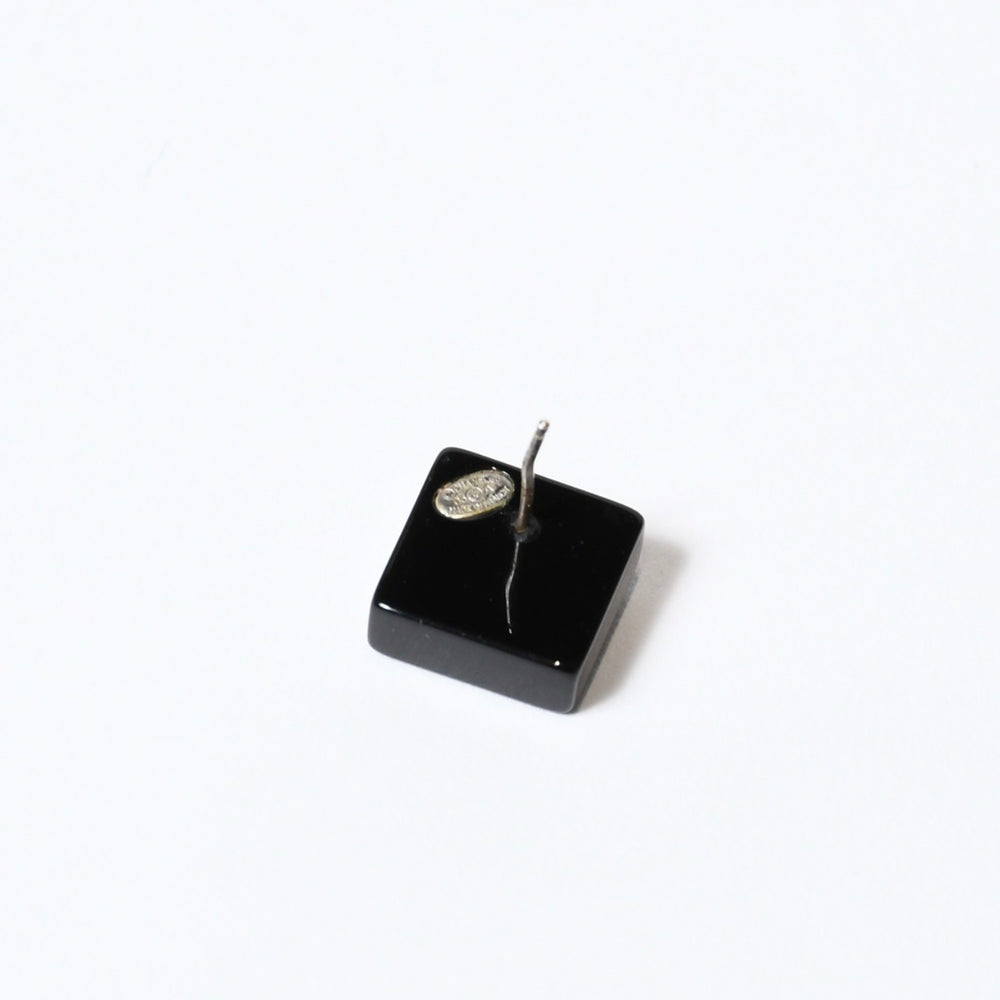 CHANEL シャネル ココマーク ピアス 重量約２.45g 05A刻印 アクリル ラインストーン ブラック クリア シルバー 両耳用 良品 中古 4b013728