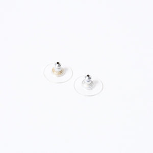 CHANEL シャネル ココマーク ピアス 重量約２.45g 05A刻印 アクリル ラインストーン ブラック クリア シルバー 両耳用 良品 中古 4b013728