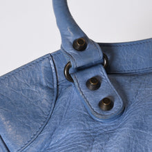 Load image into Gallery viewer, BALENCIAGA バレンシアガ ザ・ヴェロ 2WAY ショルダーバッグ 235216ブルー アンティークゴールド金具 美品 中古 4b013704