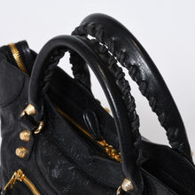 画像をギャラリービューアに読み込む, BALENCIAGA Giant City バレンシアガ ジャイアント シティ 2WAYバッグ 281770 レザー ブラック ゴールド金具 美品 中古 4b013706