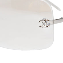 Load image into Gallery viewer, CHANEL シャネル リムレス サングラス アイウェア 4017 c.124/6I サイズ62□17 120 ココマーク シルバー 美品 中古 4b013575