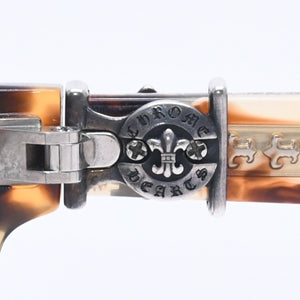 CHROME HEARTS クロムハーツ MYDIXADRYLL 伊達メガネ アイウェア サイズ55□18-135 BSフレア べっ甲カラー シルバー925 美品 中古 4b013763