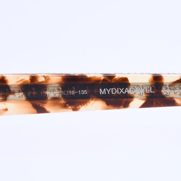CHROME HEARTS クロムハーツ MYDIXADRYLL 伊達メガネ アイウェア サイズ55□18-135 BSフレア べっ甲カラー シルバー925 美品 中古 4b013763