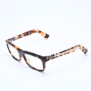 CHROME HEARTS クロムハーツ MYDIXADRYLL 伊達メガネ アイウェア サイズ55□18-135 BSフレア べっ甲カラー シルバー925 美品 中古 4b013763