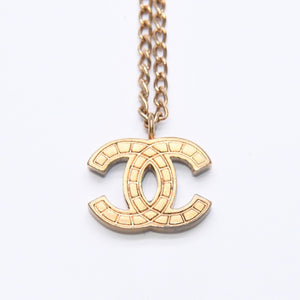 CHANEL Necklace Coco Mark Weight Approx. 5.94g 03P Stamp Gold Gold Necklace Good Condition Used 4c075926