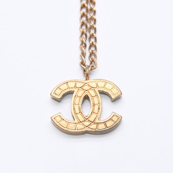 CHANEL Necklace Coco Mark Weight Approx. 5.94g 03P Stamp Gold Gold Necklace Good Condition Used 4c075926