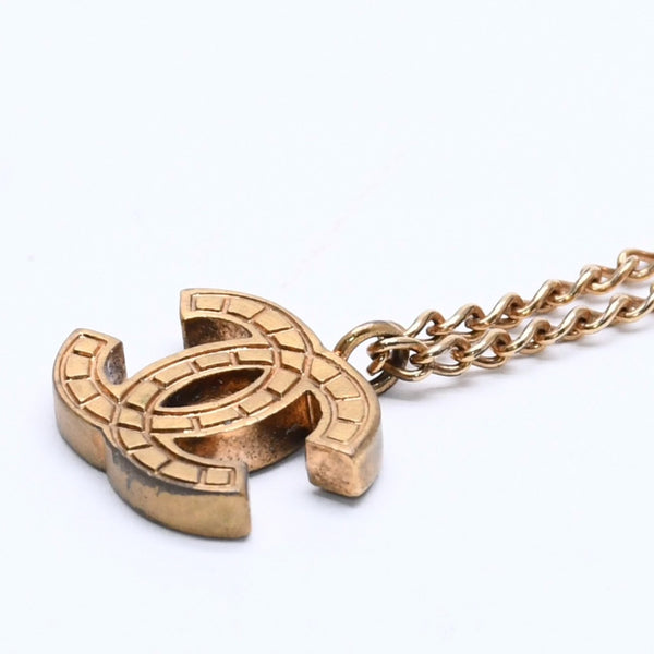 CHANEL Necklace Coco Mark Weight Approx. 5.94g 03P Stamp Gold Gold Necklace Good Condition Used 4c075926