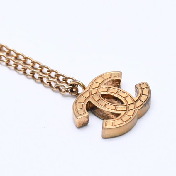 CHANEL Necklace Coco Mark Weight Approx. 5.94g 03P Stamp Gold Gold Necklace Good Condition Used 4c075926