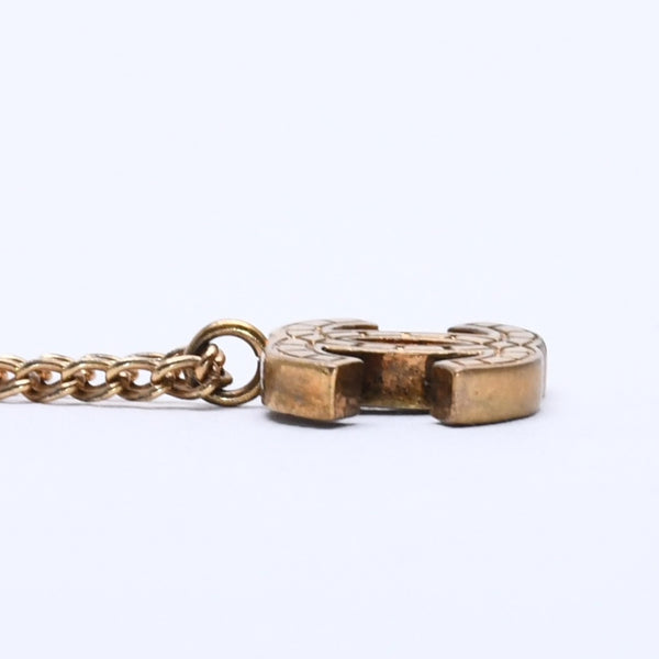 CHANEL Necklace Coco Mark Weight Approx. 5.94g 03P Stamp Gold Gold Necklace Good Condition Used 4c075926
