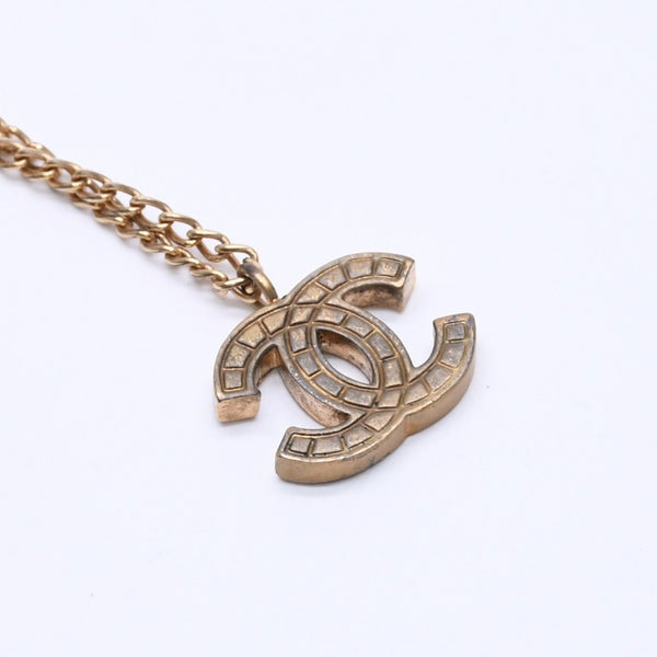 CHANEL Necklace Coco Mark Weight Approx. 5.94g 03P Stamp Gold Gold Necklace Good Condition Used 4c075926