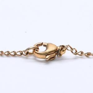 CHANEL Necklace Coco Mark Weight Approx. 5.94g 03P Stamp Gold Gold Necklace Good Condition Used 4c075926