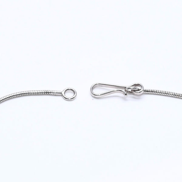 Very Good Condition CHANEL Cocomark Necklace SV 00A Light Stone Silver Used 4b012975