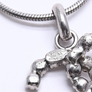 Very Good Condition CHANEL Cocomark Necklace SV 00A Light Stone Silver Used 4b012975