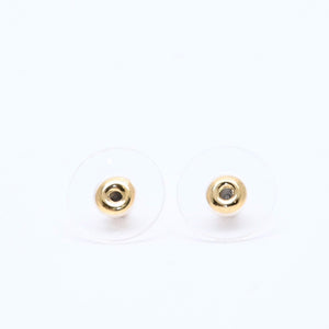 CHANEL シャネル ココマーク型スタッドピアス リブテクスチャー 00A刻印 ゴールド アクセサリー 両耳用 メタル 重量2.47g フランス製 美品 中古 4c074901