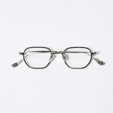 Load image into Gallery viewer, CHROME HEARTS クロムハーツ BONE PRONE Ⅰ 伊達メガネ アイウェア サイズ48□21-150 CHプラス シルバー925 美品 中古 4b013764