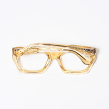 Load image into Gallery viewer, CHROME HEARTS クロムハーツ サングラス アイウェア JELLY&amp;JAM サイズ53□21-140 アセテート ゴールド クリア 美品 中古 4b013633
