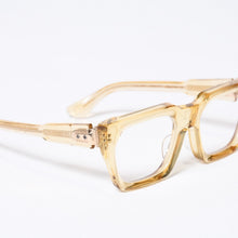 Load image into Gallery viewer, CHROME HEARTS クロムハーツ サングラス アイウェア JELLY&amp;JAM サイズ53□21-140 アセテート ゴールド クリア 美品 中古 4b013633