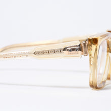 Load image into Gallery viewer, CHROME HEARTS クロムハーツ サングラス アイウェア JELLY&amp;JAM サイズ53□21-140 アセテート ゴールド クリア 美品 中古 4b013633