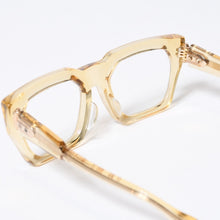 Load image into Gallery viewer, CHROME HEARTS クロムハーツ サングラス アイウェア JELLY&amp;JAM サイズ53□21-140 アセテート ゴールド クリア 美品 中古 4b013633