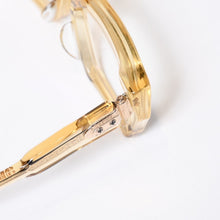 Load image into Gallery viewer, CHROME HEARTS クロムハーツ サングラス アイウェア JELLY&amp;JAM サイズ53□21-140 アセテート ゴールド クリア 美品 中古 4b013633