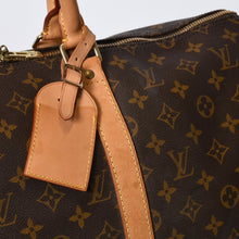 Load image into Gallery viewer, LOUIS VUITTON ルイヴィトン モノグラム キーポル45 ボストンバッグ M41428 PVC ヌメ革 ブラウン ゴールド金具 美品 中古 4b013708