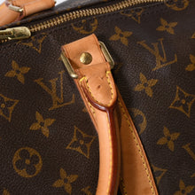Load image into Gallery viewer, LOUIS VUITTON ルイヴィトン モノグラム キーポル45 ボストンバッグ M41428 PVC ヌメ革 ブラウン ゴールド金具 美品 中古 4b013708