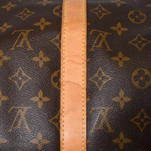 Load image into Gallery viewer, LOUIS VUITTON ルイヴィトン モノグラム キーポル45 ボストンバッグ M41428 PVC ヌメ革 ブラウン ゴールド金具 美品 中古 4b013708