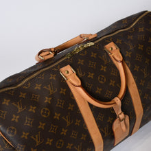 Load image into Gallery viewer, LOUIS VUITTON ルイヴィトン モノグラム キーポル45 ボストンバッグ M41428 PVC ヌメ革 ブラウン ゴールド金具 美品 中古 4b013708