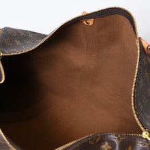 Load image into Gallery viewer, LOUIS VUITTON ルイヴィトン モノグラム キーポル45 ボストンバッグ M41428 PVC ヌメ革 ブラウン ゴールド金具 美品 中古 4b013708