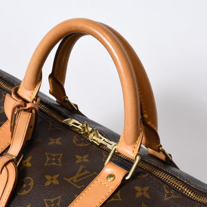 LOUIS VUITTON ルイヴィトン キーポル50 ボストンバッグ M41426 モノグラム PVC レザー モノグラム ゴールド金具 美品 中古 4b013707
