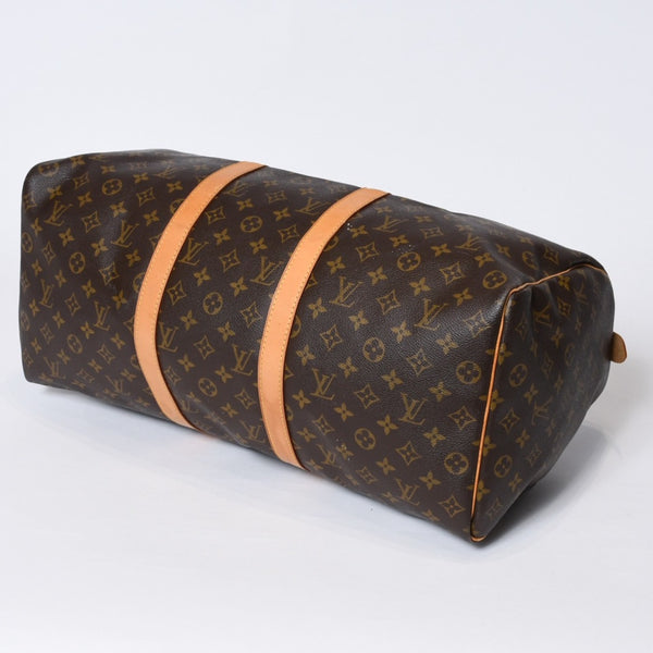 LOUIS VUITTON ルイヴィトン キーポル50 ボストンバッグ M41426 モノグラム PVC レザー モノグラム ゴールド金具 美品 中古 4b013707