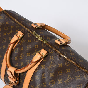 LOUIS VUITTON ルイヴィトン キーポル50 ボストンバッグ M41426 モノグラム PVC レザー モノグラム ゴールド金具 美品 中古 4b013707