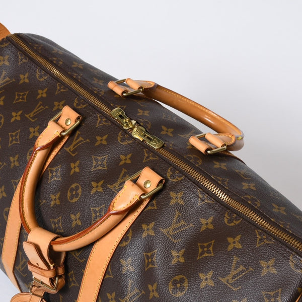LOUIS VUITTON ルイヴィトン キーポル50 ボストンバッグ M41426 モノグラム PVC レザー モノグラム ゴールド金具 美品 中古 4b013707
