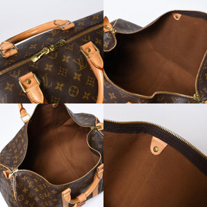 LOUIS VUITTON ルイヴィトン キーポル50 ボストンバッグ M41426 モノグラム PVC レザー モノグラム ゴールド金具 美品 中古 4b013707