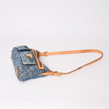 画像をギャラリービューアに読み込む, 極美品 LOUIS VUITTON ルイヴィトン モノグラムデニム バギーPM ショルダーバッグ ワンショルダー M95049 インディゴブルー 中古 4b013842