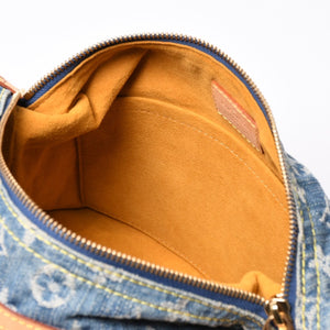 Very good condition LOUIS VUITTON Monogram Denim Baggy PM Shoulder Bag One Shoulder M95049 Indigo Blue Used 4b013842