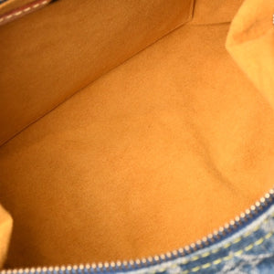 Very good condition LOUIS VUITTON Monogram Denim Baggy PM Shoulder Bag One Shoulder M95049 Indigo Blue Used 4b013842
