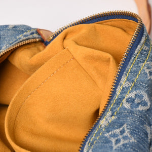 Very good condition LOUIS VUITTON Monogram Denim Baggy PM Shoulder Bag One Shoulder M95049 Indigo Blue Used 4b013842