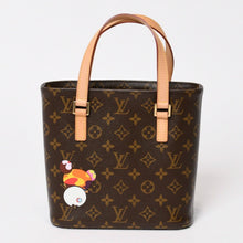 画像をギャラリービューアに読み込む, 極美品 LOUIS VUITTON ルイヴィトン 村上隆 ハンドバッグ ヴァヴァンPM モノグラムパンダ M51173 ブラウン ゴールド金具 中古 4b013863