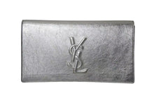Load image into Gallery viewer, 極美品 YVES SAINT LAURENT イブ サンローラン クラッチバッグ シルバー アクセサリーポーチ 361120 中古 4b001387