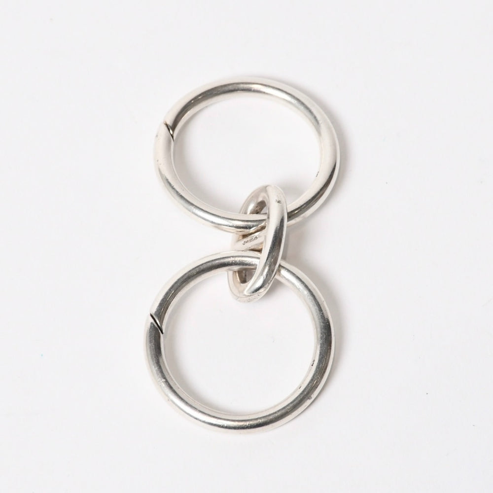 HERMES エルメス シェーヌダンクル キーリング キーチェーン 重量26.2g シルバー 美品 中古 4b013964