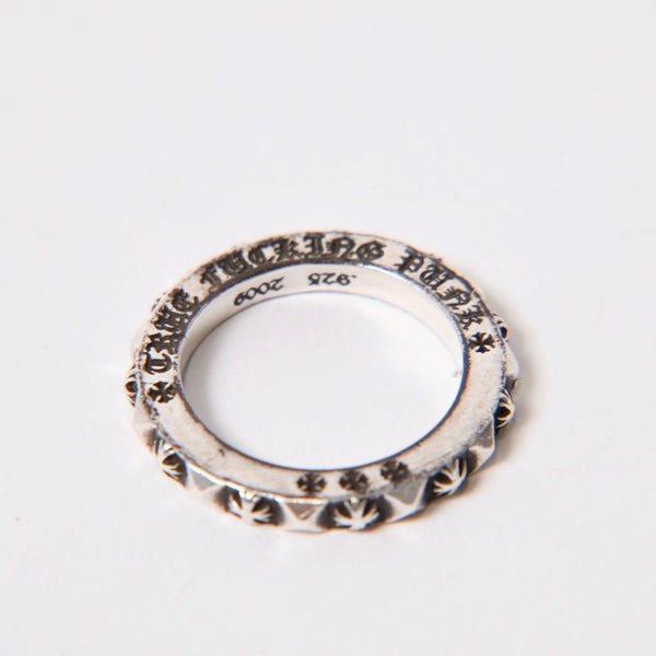 CHROME HEARTS クロムハーツ TFP ビッグパンクリング 指輪 サイズ10.5号 重量約4.52g シルバー925 美品 中古 4b014123
