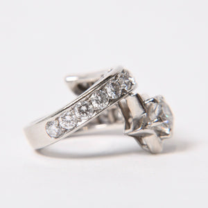 CHANEL Comet Ring Ring Accessory Diamond K18WG 12g Silver Hardware Good Condition Used 4b013919