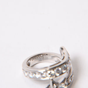 CHANEL Comet Ring Ring Accessory Diamond K18WG 12g Silver Hardware Good Condition Used 4b013919