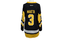 画像をギャラリービューアに読み込む, 極美品 REEBOK リーボック NHL Penguins ピッツバーグ ペンギンズ ゲームシャツ ブラック イエロー ホワイト サイズYOUTH XL 中古 4b001394