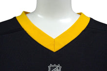 画像をギャラリービューアに読み込む, 極美品 REEBOK リーボック NHL Penguins ピッツバーグ ペンギンズ ゲームシャツ ブラック イエロー ホワイト サイズYOUTH XL 中古 4b001394
