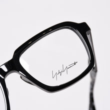 画像をギャラリービューアに読み込む, Yohji Yamamoto ヨウジヤマモト 伊達メガネ アイウェア 19-0071-2 サイズ50□20-145 ブラック クリア 美品 中古 4b013980