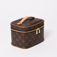 画像をギャラリービューアに読み込む, 極美品 LOUIS VUITTON ルイヴィトン モノグラム ニース ミニ バニティバッグ ハンドバッグ M44495 ブラウン ゴールド金具 中古 4b013940